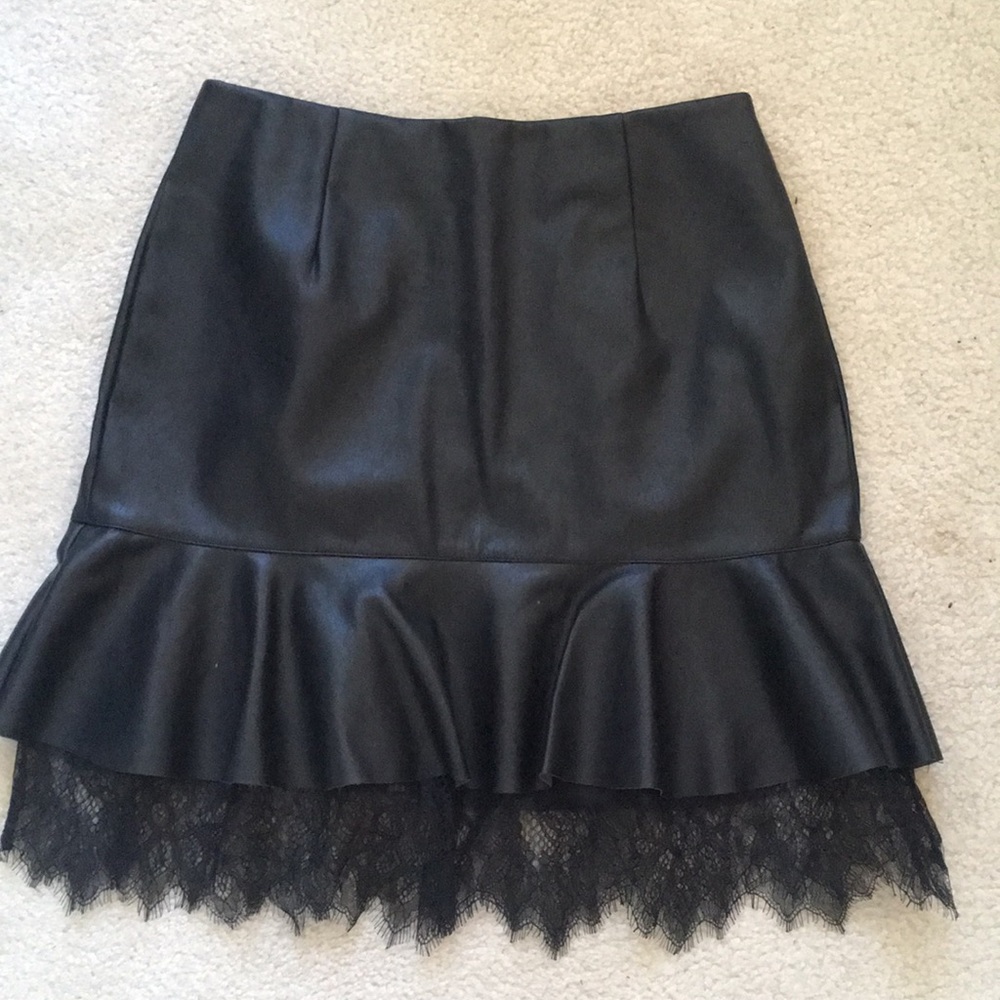 black lace skirt